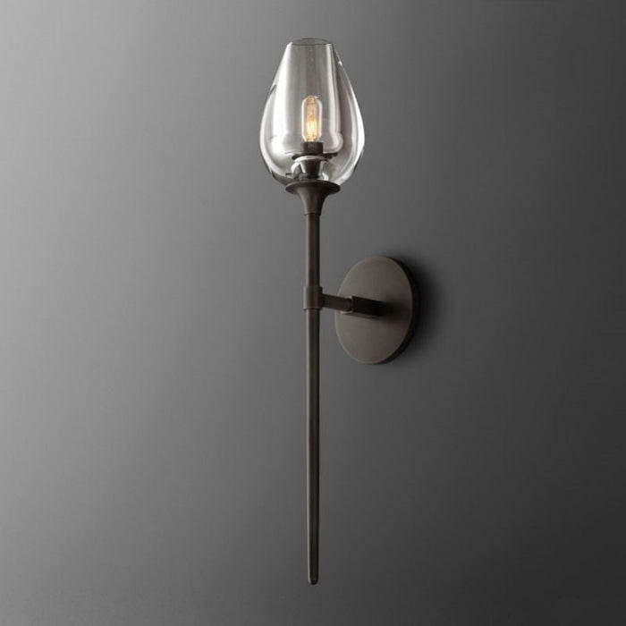 Saria Tulip Glass Grand Wall Sconce