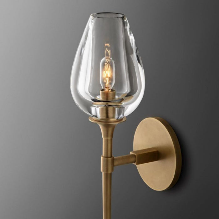 Saria Tulip Glass Single Sconce