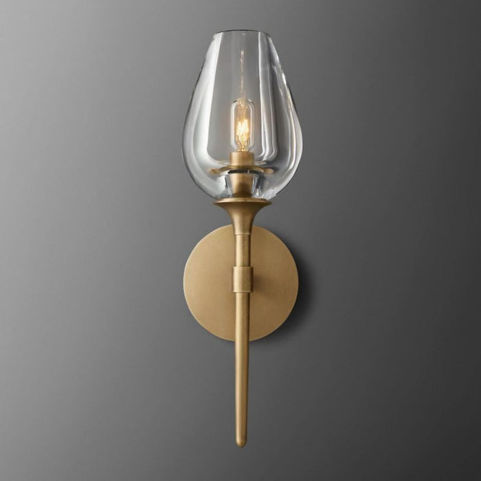 Saria Tulip Glass Single Sconce