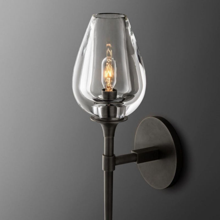 Saria Tulip Glass Single Sconce