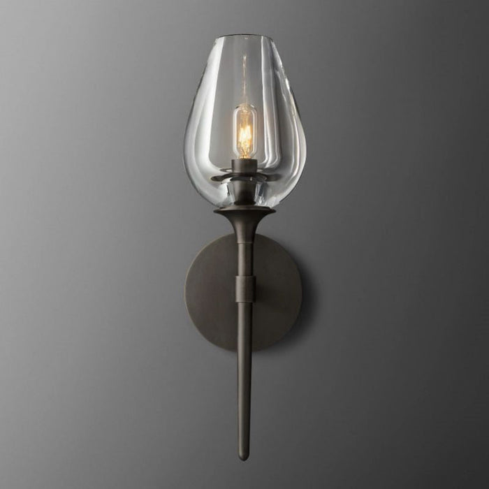 Saria Tulip Glass Single Sconce