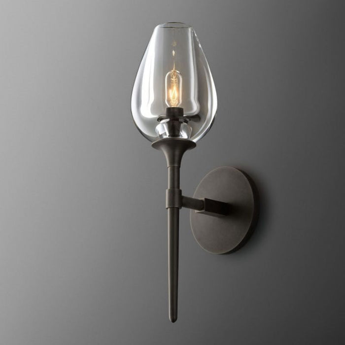 Saria Tulip Glass Single Sconce