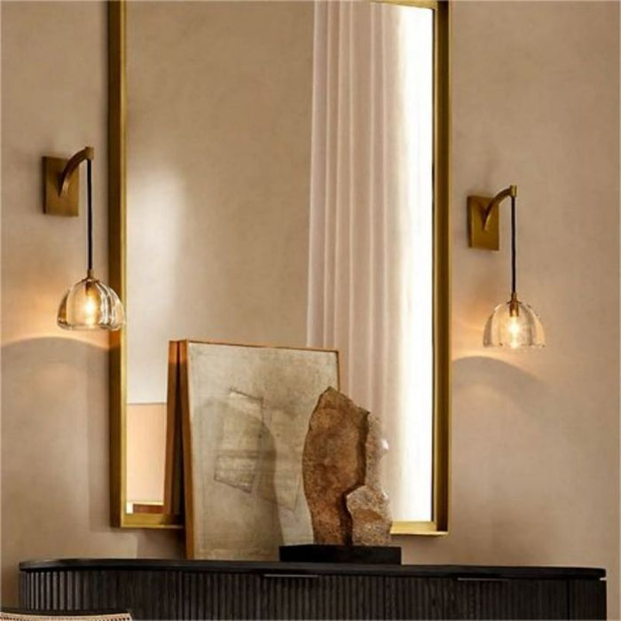 Cark Dimple Glass Wall Sconce