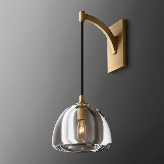 Cark Dimple Glass Wall Sconce