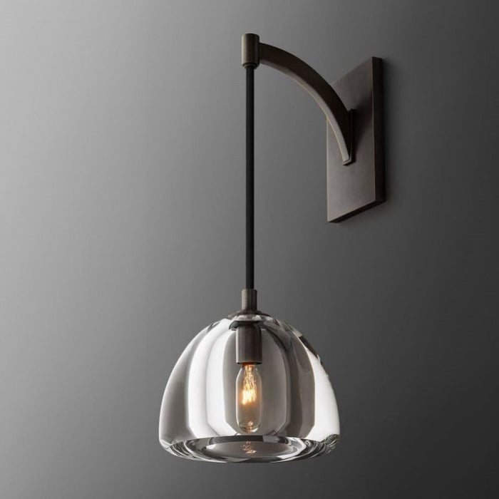 Cark Dimple Glass Wall Sconce