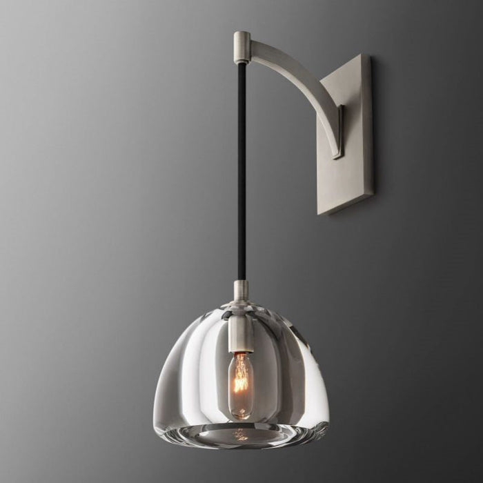 Cark Dimple Glass Wall Sconce