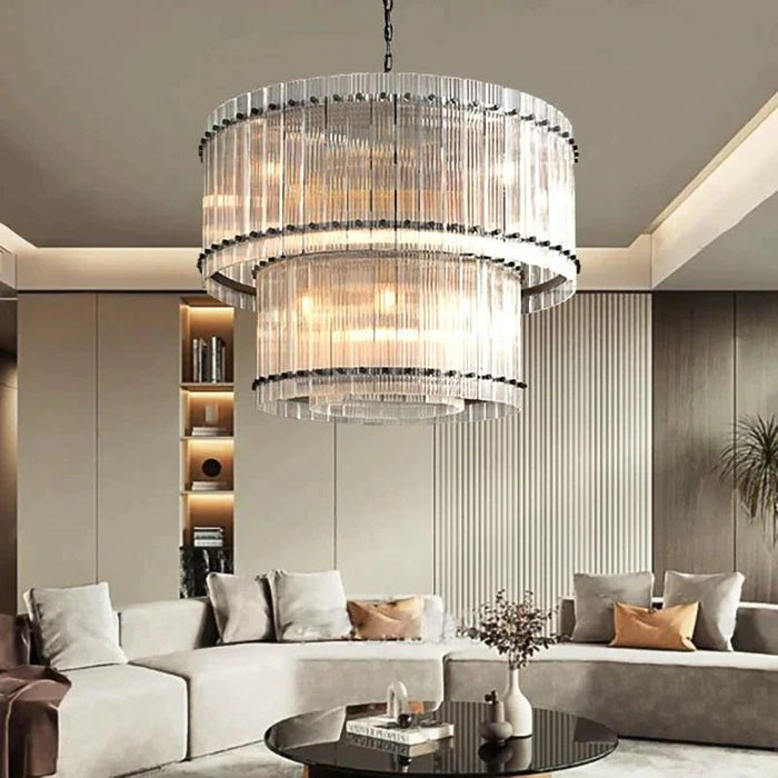 San Marco Two-Tier Luxury Round Chandelier 37"