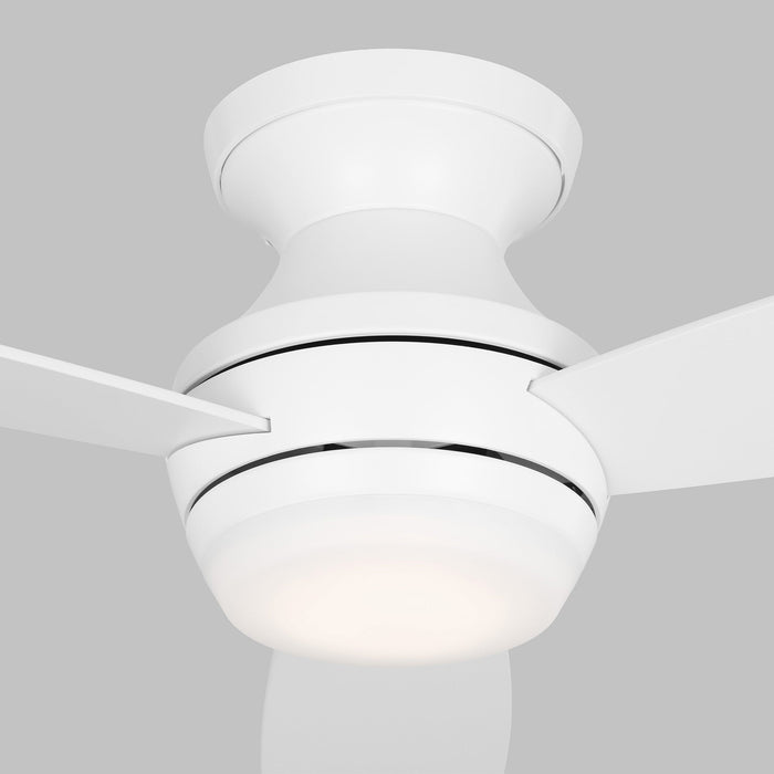 Ikon Hugger Ceiling Fan with Color Select Light